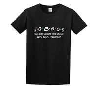 Jobros The One Where The Band Get Back Together Unisex 100% Cotton Short-Sleeve T-Shirts Black L