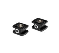 JOBY Adaptateur 2-Pack JOBY Beamo Cold Shoe pour Beamo et Beamo Mini 1/4''-20 Conception Double Cold Shoe Connexion au DSLR CSC Mirrorless, Pince du Telephone JB01620-BWW