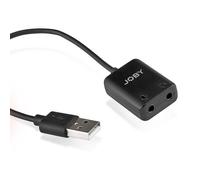 JOBY Adaptateur Micro Cravate Camera sans Fil USB Wavo, Support Microphone pour Appareil Photo, Compatible avec PC, Ordinateur Portable, Mac, kit de Vidéoconférence et Podcast Universel