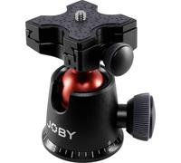Joby BallHead 5K tête de trépieds Noir, Rouge Acrylonitrile-Butadiène-Styrène (ABS), Aluminium, Acier inoxydable, Acier, Élastomère thermoplastique (TPE) 1/4" Balle (forme)