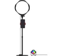 JOBY Beamo Studio Deluxe Lighting Kit, Lumière Studio USB, Kit Créateur de Contenu, Soft Key Light Télécommandé, Lumière 12 Couleurs, Bras Flexible Gorillapod avec Support Téléphone