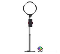 JOBY Beamo Studio Deluxe Lighting Kit, Lumière Studio USB, Kit Créateur de Contenu, Soft Key Light Télécommandé, Lumière 12 Couleurs, Bras Flexible Gorillapod avec Support Téléphone