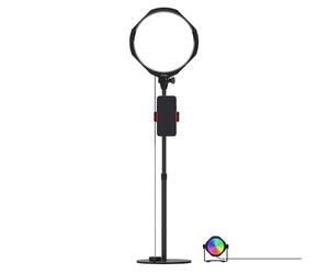 JOBY Beamo Studio Deluxe Lighting Kit, Lumière Studio USB, Kit Créateur de Contenu, Soft Key Light Télécommandé, Lumière 12 Couleurs, Bras Flexible Gorillapod avec Support Téléphone