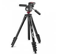 JOBY Compact Advanced, Trépied pour Appareil Photo avec Rotule 3D, Fixation Universelle ¼-20" à Libération Rapide et Sac de Transport, pour Reflex, Hybride et Smartphone, Couleur : Noir