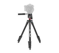 JOBY Compact Advanced, Trépied pour Appareil Photo avec Rotule 3D, Fixation Universelle ¼-20" à Libération Rapide et Sac de Transport, pour Reflex, Hybride et Smartphone, Couleur : Noir