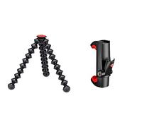 JOBY GorillaPod 1K Stand - Support Trépied Compact Polyvalent pour Appareils Compacts Avancés et Hybrides, JB01511-BWW & Manfrotto MCPIXI - Pince Universelle pour Smartphone, Version Pro
