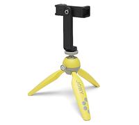 Joby Handypod 2 Kit, Trépied avec Support Téléphone Griptight 360 Et Support À Rotule, Trépied pour Smartphones, Caméras d'action Et Appareils Photo sans Miroir Ou Appareils Jusqu'À 1,0 Kg, Jaune