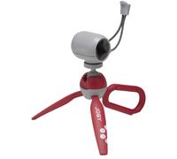 JOBY HandyPod Clip Mini Trépied avec Mousqueton et Pince pour Smartphone Type iPhone, Galaxy, Pixel et Appareil Photo Compact Type Sony ZV-1 II - Coloris Rouge (JB01840-BWW)