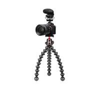 JOBY Kit de vlogger Pro, kit de vlogging GorillaPod pour appareil photo (trépied flexible GorillaPod 5K, microphone Wavo PRO sur caméra, câbles TRR), kit caméra Vlog, kit Youtuber, kit de création de