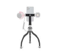 JOBY PodZilla Medium Kit, Trépied Flexible avec Support de Téléphone GripTight 360, Trépied Smartphone Par les Créateurs du GorillaPod, Compatible iPhone, Smartphones, Caméra Sport, Jusqu'À 1Kg, Gris