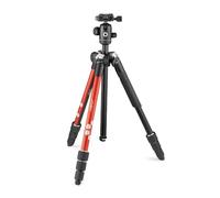 JOBY RangePod Trépied de Voyage en Aluminium Rouge pour Compacts, Hybrides, Reflex, Smartphones avec Rotule Ball, Pince Universelle pour Smartphone et Sac de Transport pour Photo, Vidéo TIK Tok