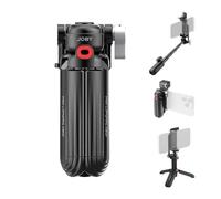 JOBY TP02 Mini Perche à Selfie pour Téléphone avec Lampe Vidéo, 37.5cm Trépied avec Lumière LED&Télécommande Bluetooth, Grip 3-en-1 avec 2 Sabots Froids Compatible avec Smartphone iPhone 17-12 Android