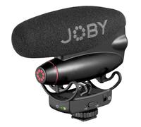 JOBY Wavo PRO DS Microphone directionnel professionnel sur appareil photo, technologie Rycote, support antichoc, filtre bas, LED intégrées, CSC, sans miroir, Vlogging, YouTuber, créateurs de contenu