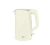 Jocca Bouilloire électrique rétro 1,7 L | Acier inoxydable 304 | Contrôle STRIX | 1500 W | Design vintage élégant | Bouilloire rapide et sûre