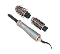 JOCCA - Brosse sèche-cheveux 3-en-1 | Sèche-cheveux, fer à friser et volumateur | 3 températures, 2 vitesses, tête rotative | 2 brosses interchangeables | 1000-1200W