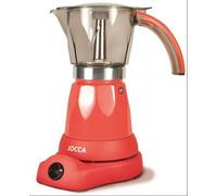 Jocca cafetière électrique espresso en rouge pour jusqu'à 6 tasses avec tête pivotante à 360° Cafetière espresso café petit déjeuner café espresso boire savourer cuisine italienne Italie