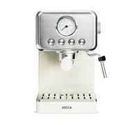 Jocca Cafetière expresso rétro | 15 bar de pression | Réservoir d'eau amovible 1,7 l | Filtre pour 1-2 tasses (40/80 ml) | Plateau d'égouttement amovible | Protection contre la surchauffe | 1400 W