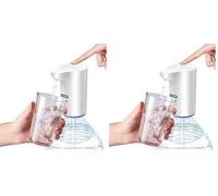 JOCCA - Distributeur d'eau pour carafes/Rechargeable/Pompe à Eau/Distributeur d'eau/Automatique/carafes, Bouteilles/Charge USB/durée de Plus de 35 Jours, 6 carafes/léger (Lot de 2)