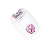 Jocca Épilateur électronique 32 pinces - Rechargeable USB, 2 vitesses, tête interchangeable pour épilation et rasage, étui de voyage inclus, compact et portable - Autonomie 60 min, charge 90 min