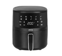 Jocca Friteuse à air numérique 4 l 1400 W, cuisine saine sans huile, écran LED tactile, 9 programmes automatiques, fonction décongélation, arrêt automatique