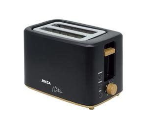 Jocca Grille-Pain 2 Tranches 700W 7 Niveaux de Brunissage Noir