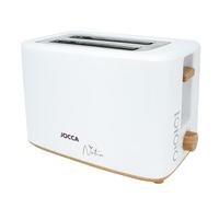 JOCCA - Grille-Pain 2 Tranches Sweet Pink Line| Toaster| 7 Niveaux de Grillage| Fonctions Décongélation, Réchauffage et Annulation| Pour Différents Types de Pain| 700W| Blanc