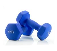 Jocca - Kit 2 haltères musculation 4kg | parfait pour le sport à la maison | Fitness homme bleu 1564