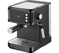 Jocca Machine à espresso noir 850W - pression 20 Bar, réservoir 1,8L, mousseur à lait, acier inoxydable