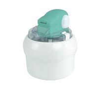 JOCCA Machine à glace 700 ml | Ice Cream Maker avec bol réfrigérant | Glace maison en 30 min | Moteur amovible | Facile à utiliser et à nettoyer | Design blanc et turquoise