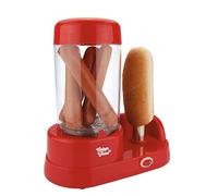 Jocca Machine à Hot-Dogs Funny Cooking, Chauffe-Pain et Cuiseur à Vapeur Multifonction, Facile à Utiliser et Nettoyer, 350W (Rouge)