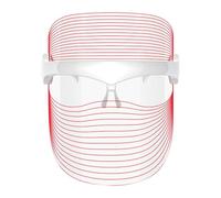 JOCCA - Masque facial avec lumière LED 7 couleurs, rajeunissement et soin de la peau, anti-âge, rechargeable USB, 30 lignes de lumière, transparent