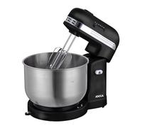 JOCCA - Mélangeur pétrisseur de resposterie 350W avec auto-rotation par friction, 5 vitesses, bol en acier inoxydable 3'5L, pétrissoir, batte, émulsione, tiges et mélangeur de chrome (noir)