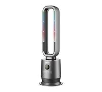 JOCCA Radiateur soufflant numérique sans pales 2000W avec télécommande, ventilateur thermique silencieux avec oscillation à 70°, minuterie, thermostat 16-36°C, lumière LED 7 couleurs et protection de