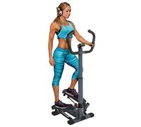 JOCCA - Stepper| Stepper avec Guidon| Machine à Marche Latérale avec Barres de Support | Fitness| Fessiers, Abdomen et Jambes| Machine d'Escalier| Pieds Antidérapants | 4 Fonctions