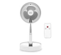 Jocca Ventilateur sur Pied Pliable avec Télécommande Batterie 7200mAh