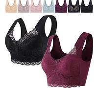 JOCCOS Healthfit Soutien-Gorge de détoxification lymphatique en Tourmaline pour Femme, 2 pièces - A, XL