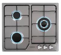 Jocel Plaque de cuisson au gaz encastrable, 3 feux, inox JP3GI008930