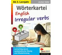 Jochen Vatter Wörterkartei English Irregular verbs: Lernerfolg durch sys (Poche)