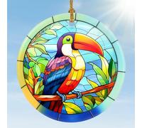 Jocidea Toucan décoratif de Noël, décoration d'oiseau pour sapin de Noël, décoration d'oiseau toucan à suspendre, cadeaux de vacances, souvenir de vacances, échange de cadeaux