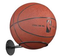 jockcaras Support mural pour ballons : Noir Étagère de rangement pour basketball, rugby, football, soccer, baseball Décoration de pièce - Organisateur d'accessoires sportifs pour garçons