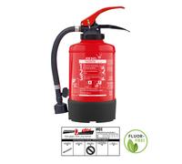 Jockel 3L F3H 8 Extincteur À Incendie Sans Fluor, Inclus Support & Plaque