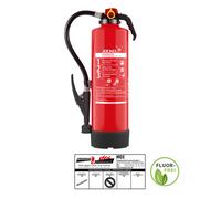Jockel F6JX 21 Extincteur À Incendie 6L AF Sans Fluor Inclus. Support Et Plaque