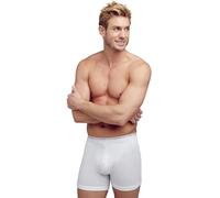 Jockey 2-Pack Modern Classic Button-Fly Men's Boxer Trunks, White Small