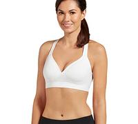 Jockey Soutien-Gorge sans Couture à Bonnets moulés Sport, Blanc, Taille XL Femme