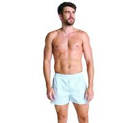 Jockey Everyday - Boxer tissé - en Coton - pour Homme - avec Ouverture et Fermeture à Boutons - sous-vêtements Respirants pour Hommes avec Fentes latérales, Bleu Clair, XL