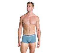 Jockey Lot de 3 boxers en coton stretch pour homme - Taille moyenne - Sous-vêtements en coton et élasthanne - Gris mélangé, Mélange de bleus., L