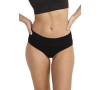 Jockey Lot de 3 hipster confortables sans coutures pour femme, Noir, S