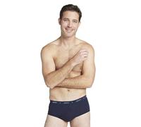 Jockey Lot de 3 slips classiques en coton côtelé avec devant en Y, bleu marine, 42