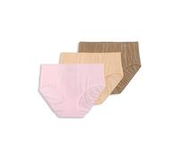 Jockey Lot de 3 culottes sans ligne de culotte pour femme - Rose givré/clair/beige foncé, taille 6, Rose givré/beige clair/beige foncé, 6