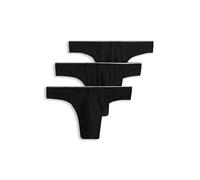 Jockey Lot de 3 strings True Style pour homme, noir nuit, Large